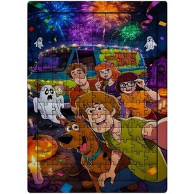 Resim Ghostbastır Design Scooby-doo 99 Parça Ayaklı Puzzle Dekoratif Çocuk Yapbozu 032 