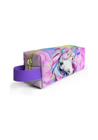 Resim Coral High Kids Renkli Unicorn Desenli Kalem Çantası 22074 