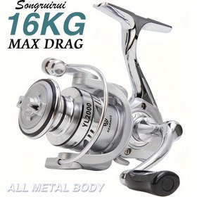 Resim Metal Spinning Wheel, Dönen Kol Balıkçılık Makinesi ile Birlikte, Deniz Balıkçılığı Çubukları İçin Uygun, Çok Renkli Paslanmaz Çelik ve PA Gövde ile Yapılmıştır | Ergonomik Tasarım | Herhangi Bir Balıkçılık Şekli İçin İdeal | Dayanıklı Metal Kol | Noel, Sevgililer Günü veya Balıkçılık Tutkunları İçin Mükemmel Bir Hediye. 