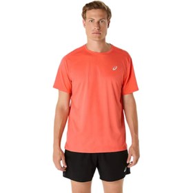Resim Asics Core Top Erkek Pembe Koşu Tişört 