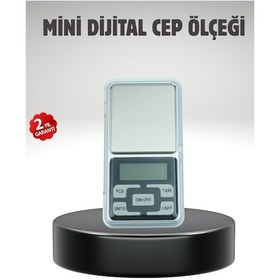 Resim Hassas Tartım İçin Dijital Cep Terazisi Sayma Modlu Açık Gri 