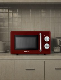 Resim KUMTEL HM-08 20 Litre Retro Mikrodalga Fırın - Kırmızı 