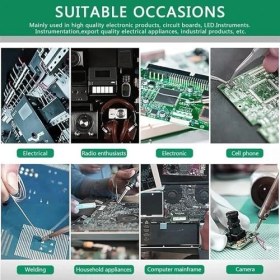 Resim Aesco 0,8 mm 50 gr Lehim Teli – Elektronik Devre ve Tamir Işleri Için Ince Lehim Teli, Profesyonel ve Amatör Kullanıma Uygun, Kolay Eriyen Lehim Teli Makarası (0.8mm 50 Gr) 
