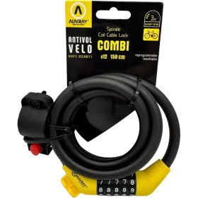 Resim Auvray Spiral Şifreli Kilit D12 150 cm 