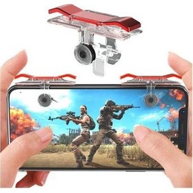 Resim Streak Pubg E9 Telefonlar Için Oyun Adaptörü Ikili Ateş Tetik Düğme 