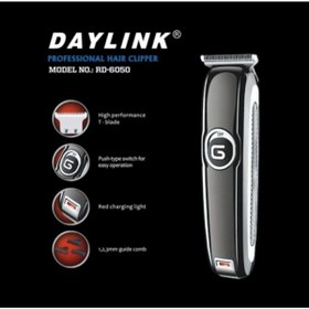 Resim Daylink R-6050 Güçlendirilmiş T Bıçaklı Turbo Güçlü Saç Sakal Tıraş Makinesi 