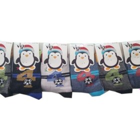 Resim Hepsine Rakip Lababy Renkli Desenli Pamuklu Erkek Bebek/çocuk Çorabı 12li Paket Karışık 