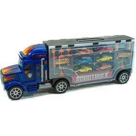 Resim Mixoyuncak Oyuncak Taşıyıcı Tır Dev Boy 6 Adet Metal Araba 60 cm Tır 