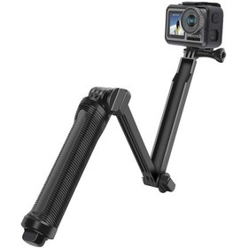 Resim Sones 3 Yönlü Monopod + Tripod + Tutma Yeri Süper Taşınabilir Sihirli Montajlı Selfie Çubuğu Gopro Hero12 Siyah / Hero11 /10 /9 /8 /7 /6 /5, Insta360 Ace / Ace Pro, Djı Osmo Action 4 Ve Diğer Aksiyon Kameraları İçin, Uzatma Uzunluğu: 20-62 Cm 