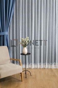 Resim Etek Damakslı Desen Seyrek Pileli Tül Perde, 400 x 260 