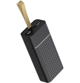 Resim Megafox B-33 30000mAh Hızlı Şarj Özellikli Askılı Led Göstergeli Taşınabilir Powerbank - Siyah 