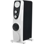 Resim Luxell LUX09-FP-BW 9 Dilim 2400 Watt Turbo Fanlı Yağlı Radyatör 