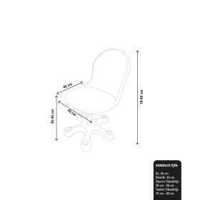 Resim Popcorn Kids Kayak Erkek Kollu Çalışma Sandalyesi (8-14 Yaş) 