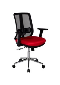 Resim Ofisbazaar Up Fileli Çalışma Koltuğu Ergonomik Şef Ve Toplantı Koltuğu Siyah Fileli / Kırmızı Kırmızı 