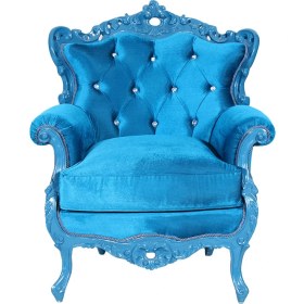 Resim 3A Mobilya Silk Turquoise Oymalı Berjer 