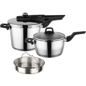 Resim ArYıldız Easy Quick Kanka Düdüklü Tencere Seti - 6 lt + 4 lt 