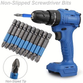 Resim Manyetik Phillips Tornavida Uç Seti - Kaymaz, Elektrikli & El Matkabı için 1/4" Altıgen Sap - PH1, PH2, PH3, PZ1, PZ2, PZ3 Uçlar Dahil 