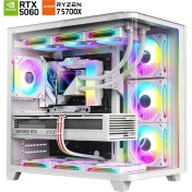 Resim Dragos DRX7477 Ryzen 7 5700X 32GB Ram 1tb M2 Nvme SSD 8gb RTX5060 Oyuncu Hazır Sistem 