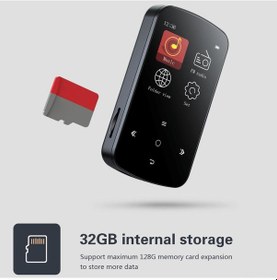 Resim Vkemall M9 Gençlere Özel 32gb Hafıza Kartlı Mp3 Çalar - 1.5 İnç Renkli Ekran, Dokunmatik Tuşlar, Fm Radyo, Kayıt Fonksiyonu, 30 Saat Çalma Süresi 