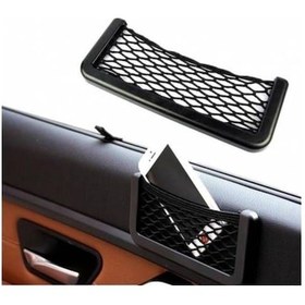 Resim Oto Telefon Sigara Tutucu Torpidoya Yapışan File Araç Içi Fileli 2 Adet 