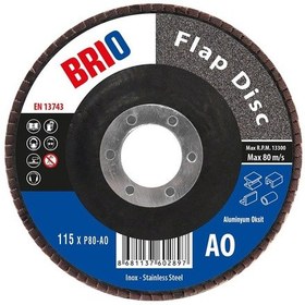 Resim Brio Flap Disk 115xp80 Ao 5'li Paket 