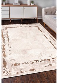 Resim Bafra Bej Kahve Halı Yumuşak Oturma Odası Salon Çocuk Odası Mutfa Bej - Kahve 