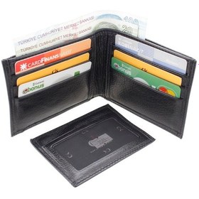 Resim Clk Bizoon % 100 Deri Erkek Cüzdan Ve Kartlık 2002 