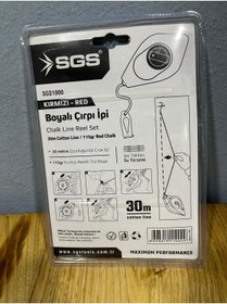 Resim Veka SGS Boyalı Çırpı İpi Seti 30m + 115gr Kırmızı Toz Boya | Su Terazili | SGS1000 