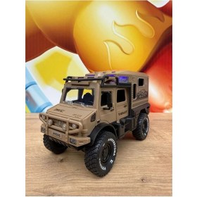 Resim Scntoys Sürtmeli Sesli Işıklı Müzikli Off Road Aracı Lüks Arazi Aracı Off Road Karavan Aracı 18CM 