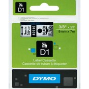 Resim Dymo D1 Şerit Standart 9 Mmx7 Mt Şeffaf Üzerine Siyah 40910 S0720670 