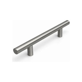 Resim Badem10 (1 Adet) Titanyum Renk 96 mm 9,6 cm Metal Mobilya Mutfak Dolap Çekmece Dolabı Kulbu Kulpu Kulpları 