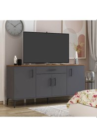 Resim Laura Konsol Antrasit - Kemençe Kahverengi 