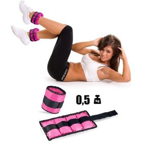 Resim Spor Byfit 0,5 Kg x 2 Adet Pembe El veya Ayak Bileği Ağırlığı Pembe 