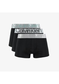 Resim Calvin Klein Low Rise Trunk 3pk Erkek Siyah Boxer Düz 000nb3074a Siyah 