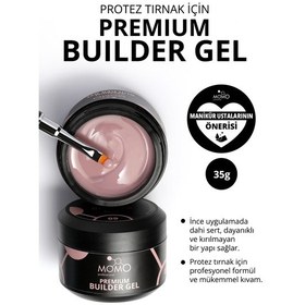 Resim Momo Professional Premium Builder Gel Protez Tırnak Jeli No.09 Vizon 35 gr 