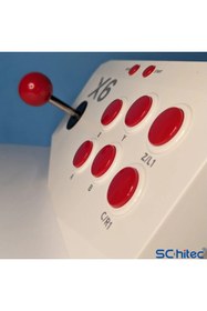 Resim ScHitec 21150 X6 4KHD 64GB Kablosuz Çift Arcade Joystickli Retro Oyun Konsolu 