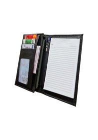 Resim Kalemlikli Not Defteri Cüzdan , Cep Telefonu Bölmeli - Suni Deri -9,5 Cm X 17 Cm Siyah 
