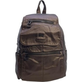 Resim Baginn Y.S. Deri Kadın Sırt Çantası Günlük Kullanım için İdeal Çok Cepli 