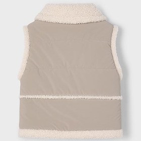 Resim Mayoral Kışlık Kız Kürklü Anorak Yelek Bej - Bej / 8 Yaş 