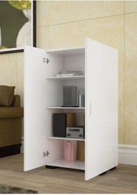 Resim Modilayn Çok Amaçlı Dolap Banyo Dolabı Bahçe Dolabı Mutfak Dolabı Ofis Dolabı Kiler Kapaklı Raflı 