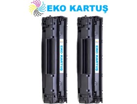 Resim Eko Kartuş Laserjet Pro M201DW Hp CF283A / 83A Ekonomik Avantajlı 2’li Paket Muadil 