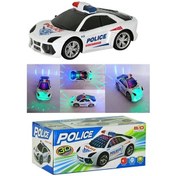 Resim Pilli Polis Arabası 3d Işıklı Oyuncak Sesli Işıklı Polis Arabası 