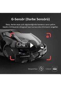 Resim Vrpro 10 Inç Ips Dokunmatik Ekran Full Hd Dikiz Ayna Araç Kamerası 