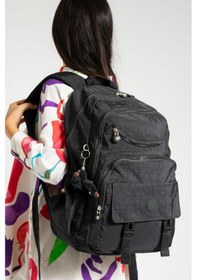 Resim Ultra Hafif Çok Cepli Su Geçirmez Sırt Çantası Unisex Siyah Model: 571-1h - Siyah 