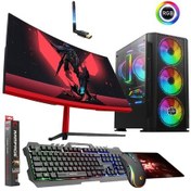 Resim Zeiron K25 i5-3470 16 GB 1 TB 240 GB GT730 24" Curved Masaüstü Oyuncu Bilgisayar 