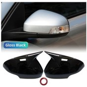 Resim Topnotch Volvo C30 C70 S40 S60 V40 V50 V70 S80 2008-2010 M Style Karbon Fiber Siyah Ayna Kapakları 