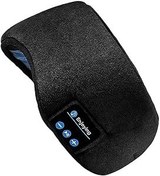 Resim QOKLIYUI Bluetooth uyumlu Müzik Göz Kapağı Ayarlanabilir Kablosuz Göz Yaması Nefes Alabilir 3D Yanıtlama Telefonu Uyku Blinder Ofis 