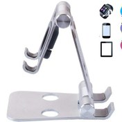 Resim Akıllı Telefon İphone İpad Dizüstü Bilgisayarlar İçin Kırmızı Renkli Ayarlanabilir Alüminyum Taşınabilir Masaüstü Standı İwacth - 