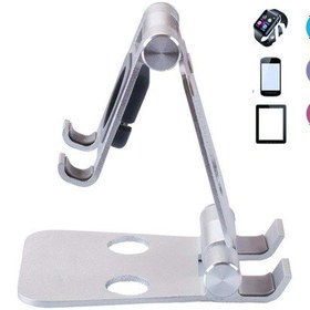 Resim Akıllı Telefon İphone İpad Dizüstü Bilgisayarlar İçin Kırmızı Renkli Ayarlanabilir Alüminyum Taşınabilir Masaüstü Standı İwacth - 