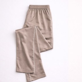 Resim Noiré Pamuk Saten Unisex Ev Pantolonu Vizon - S-M 